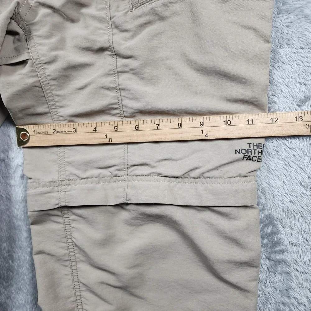 The North Face Paramount Trail Pants Mens MT Beige Convertible Zip Off Hiking